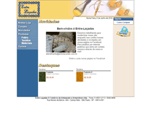 Tablet Screenshot of entrelacadas.com.br
